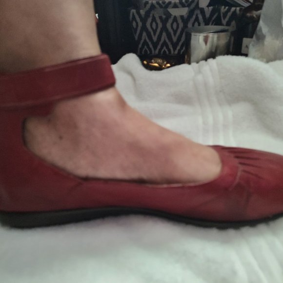 WOMEN'S SIZE 12 LOT OF 2 PAIRS OF "AEROSOLES" ANKLE STRAP LEATHER FLATS - Picture 7 of 14
